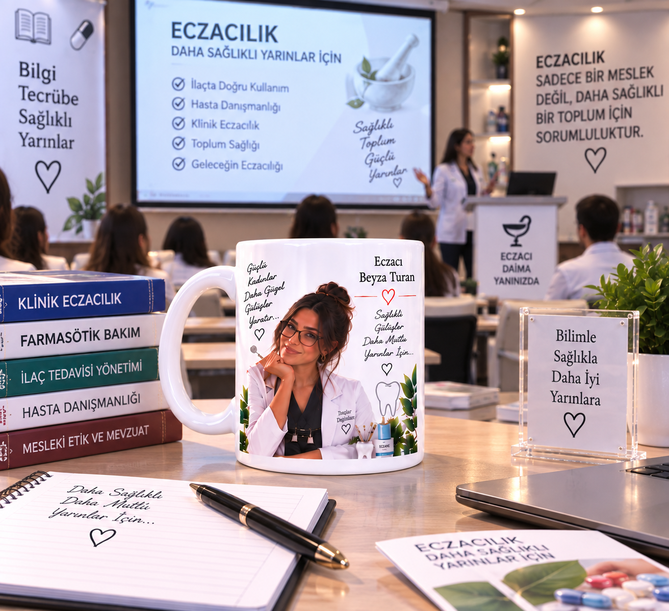 Kişiye Özel İsimli Fotoğraflı Eczacı Kupa Bardak – Sağlığa Değer Katan Mesleğinizi Her Yudumda Yanınızda Taşıyın